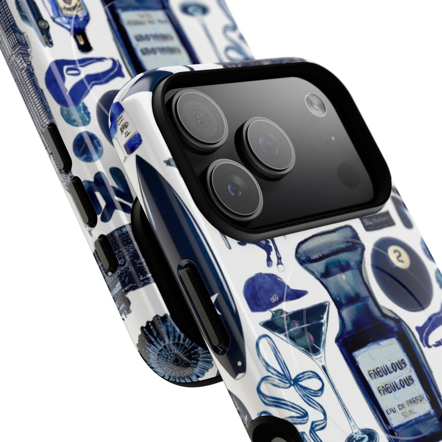 Navy Blue Collage MagSafe Case