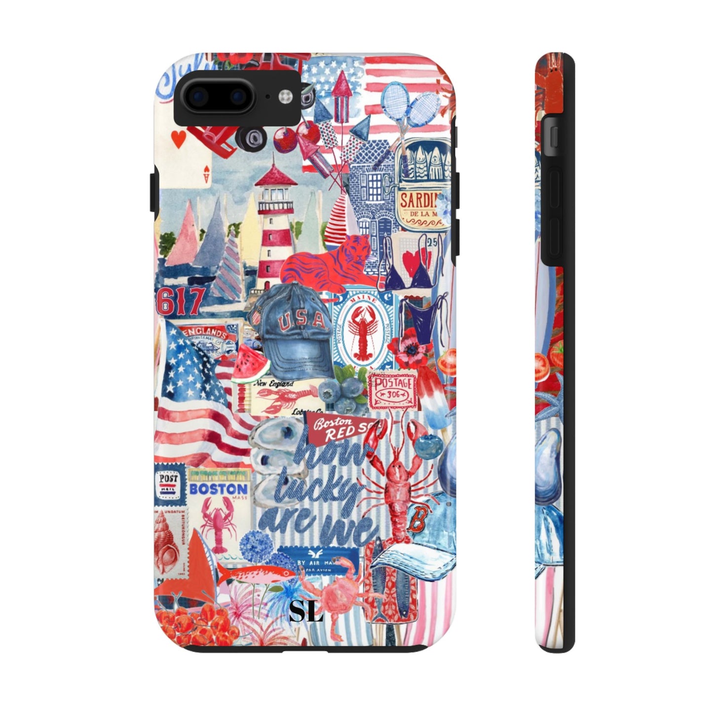 Red, White & Blue iPhone Case