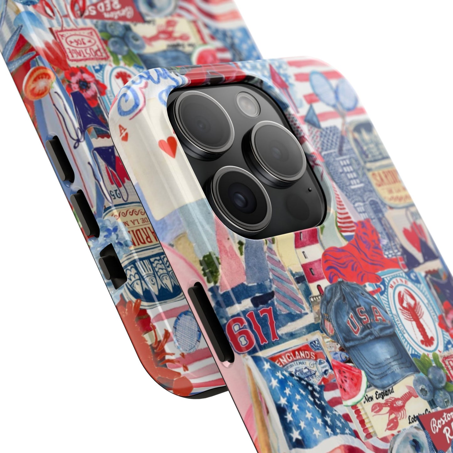 Red, White & Blue iPhone Case