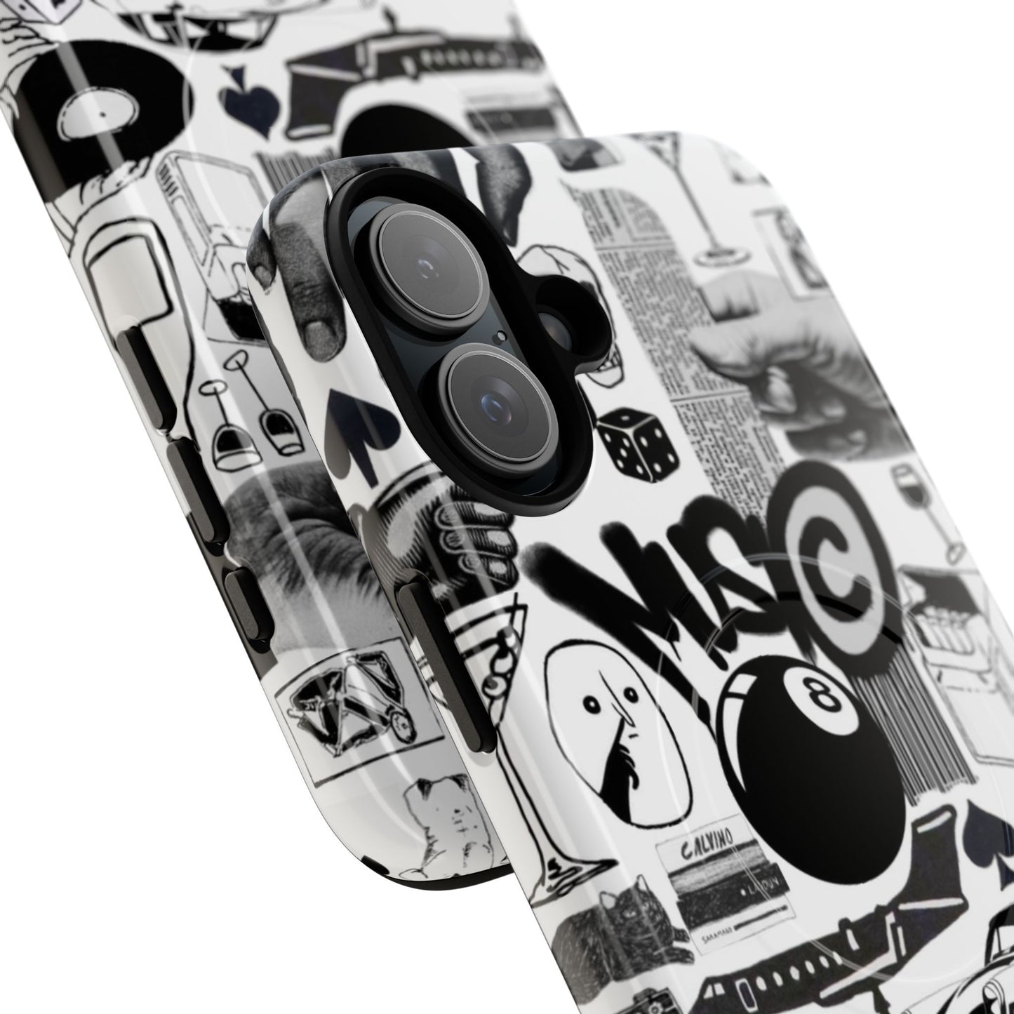 Black and White MagSafe Case
