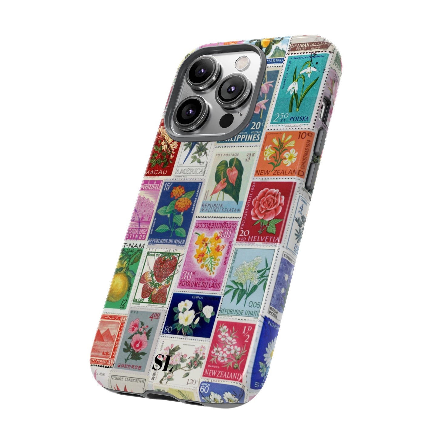 Postcard Stamps iPhone Case