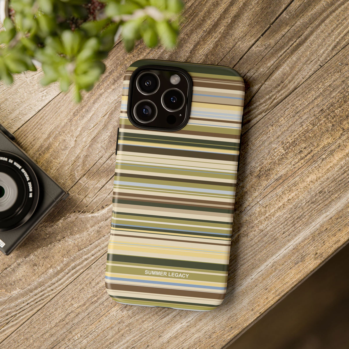 Palm Multi Stripe iPhone Case