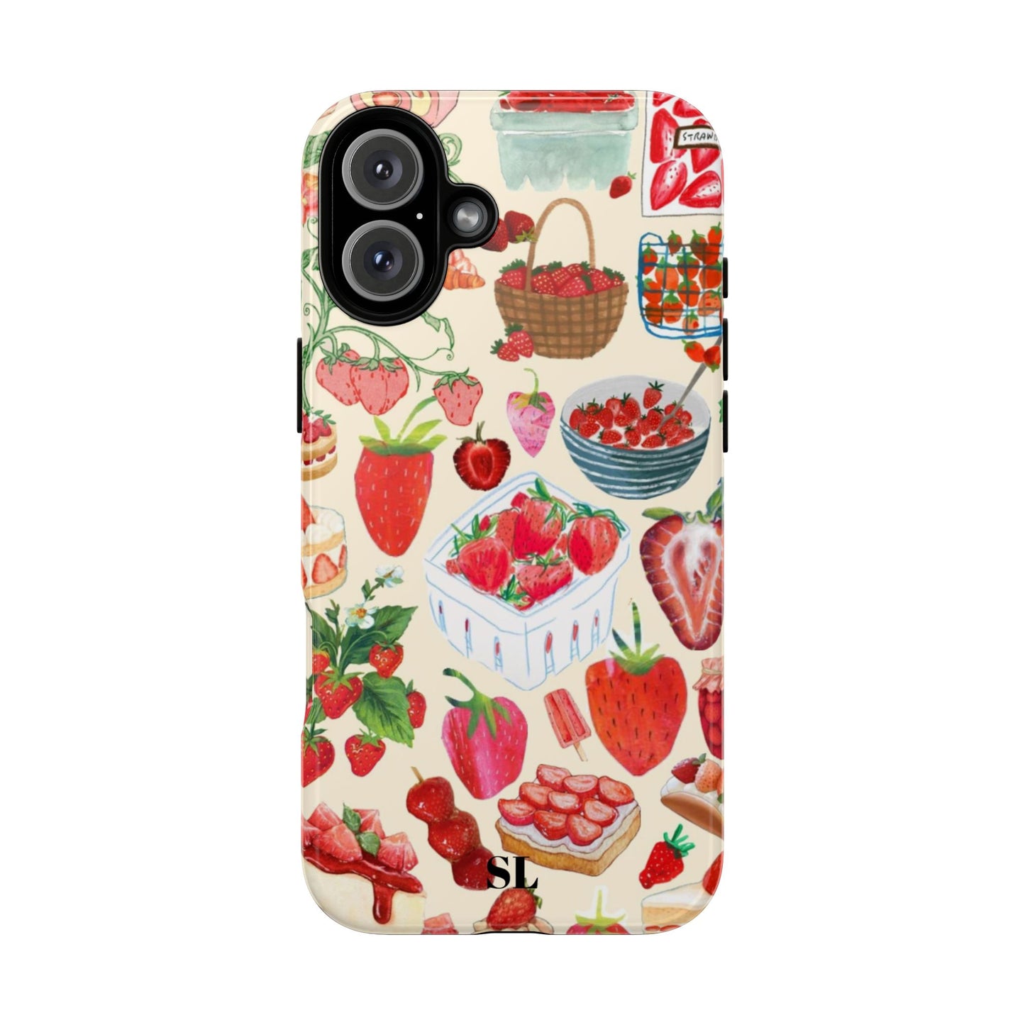 Strawberry Collage iPhone Case