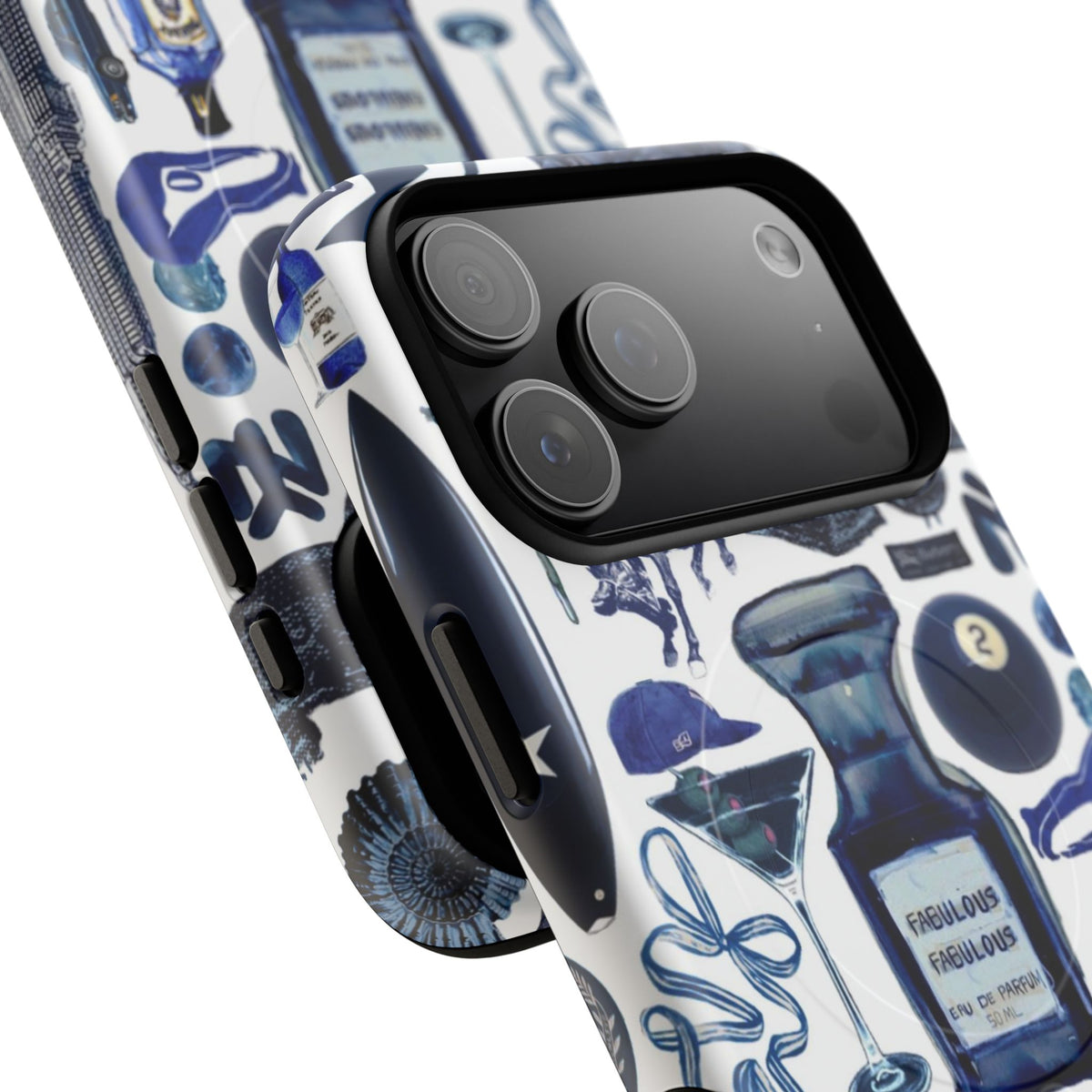 Navy Blue Collage MagSafe Case