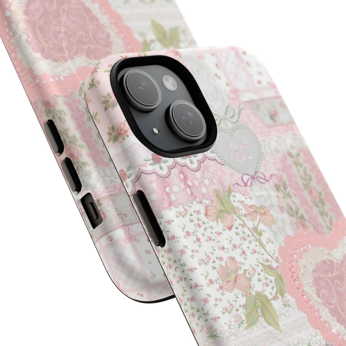 Blushing Floral Patchwork MagSafe Case