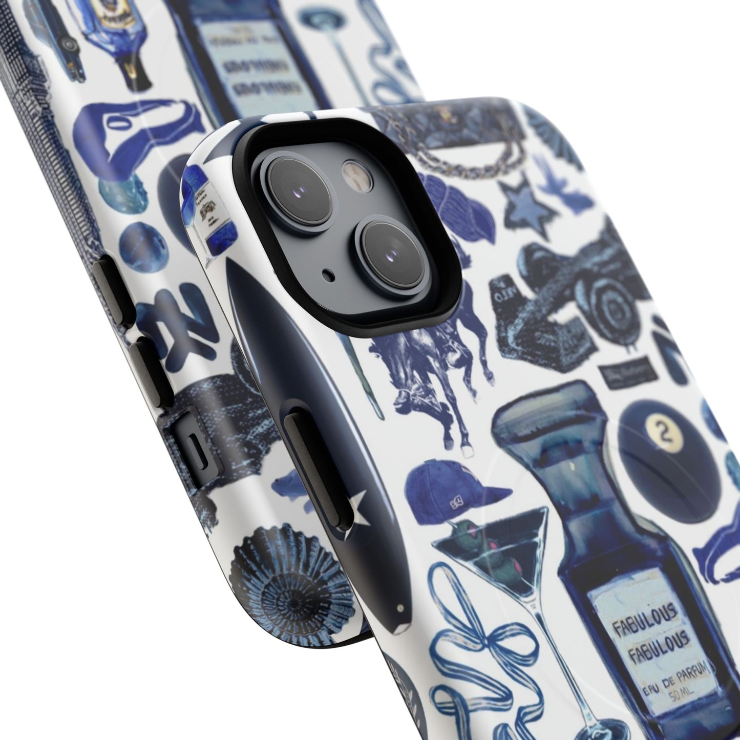 Navy Blue Collage MagSafe Case