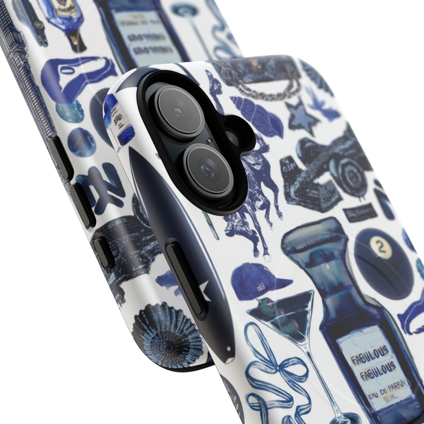Navy Blue Collage MagSafe Case