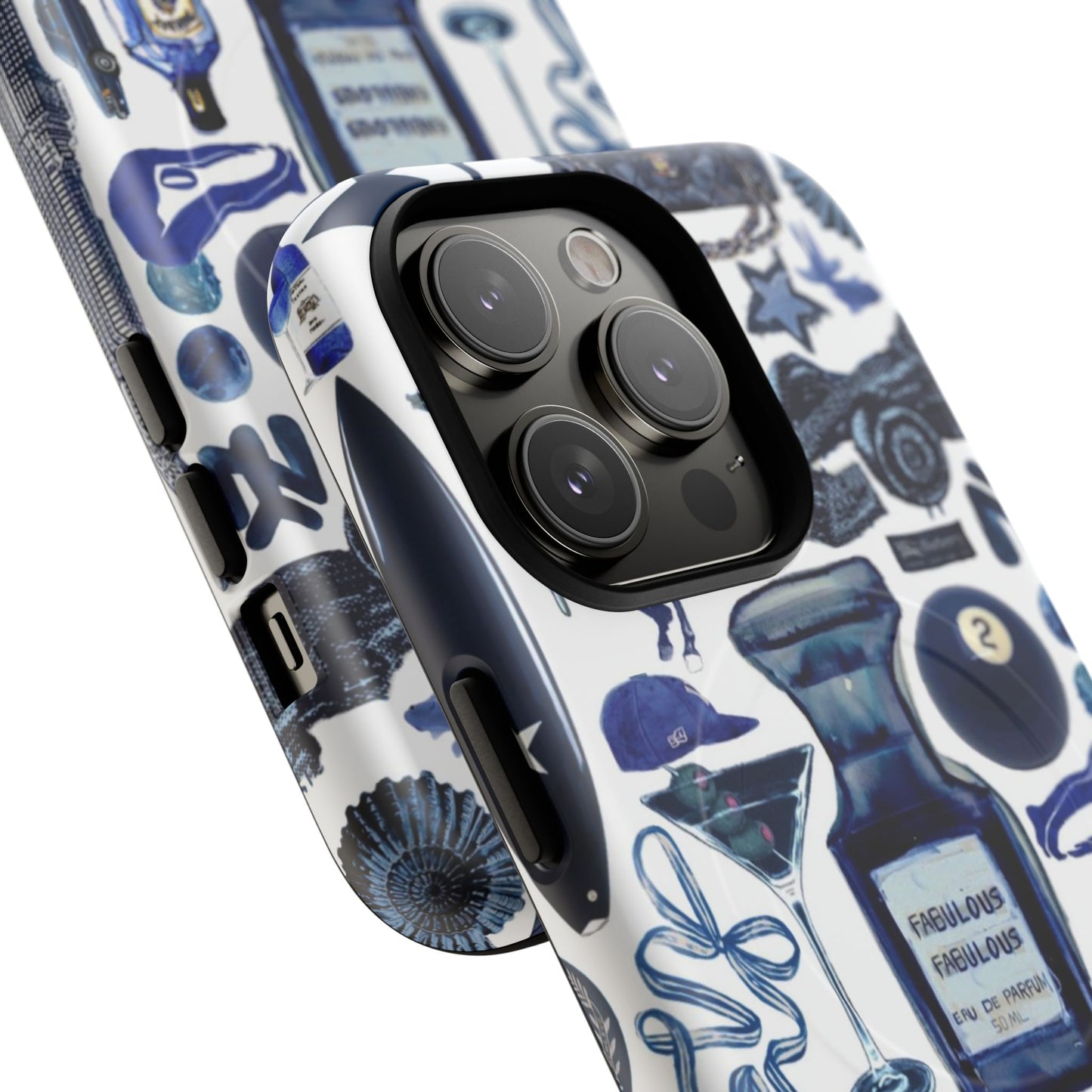Navy Blue Collage MagSafe Case