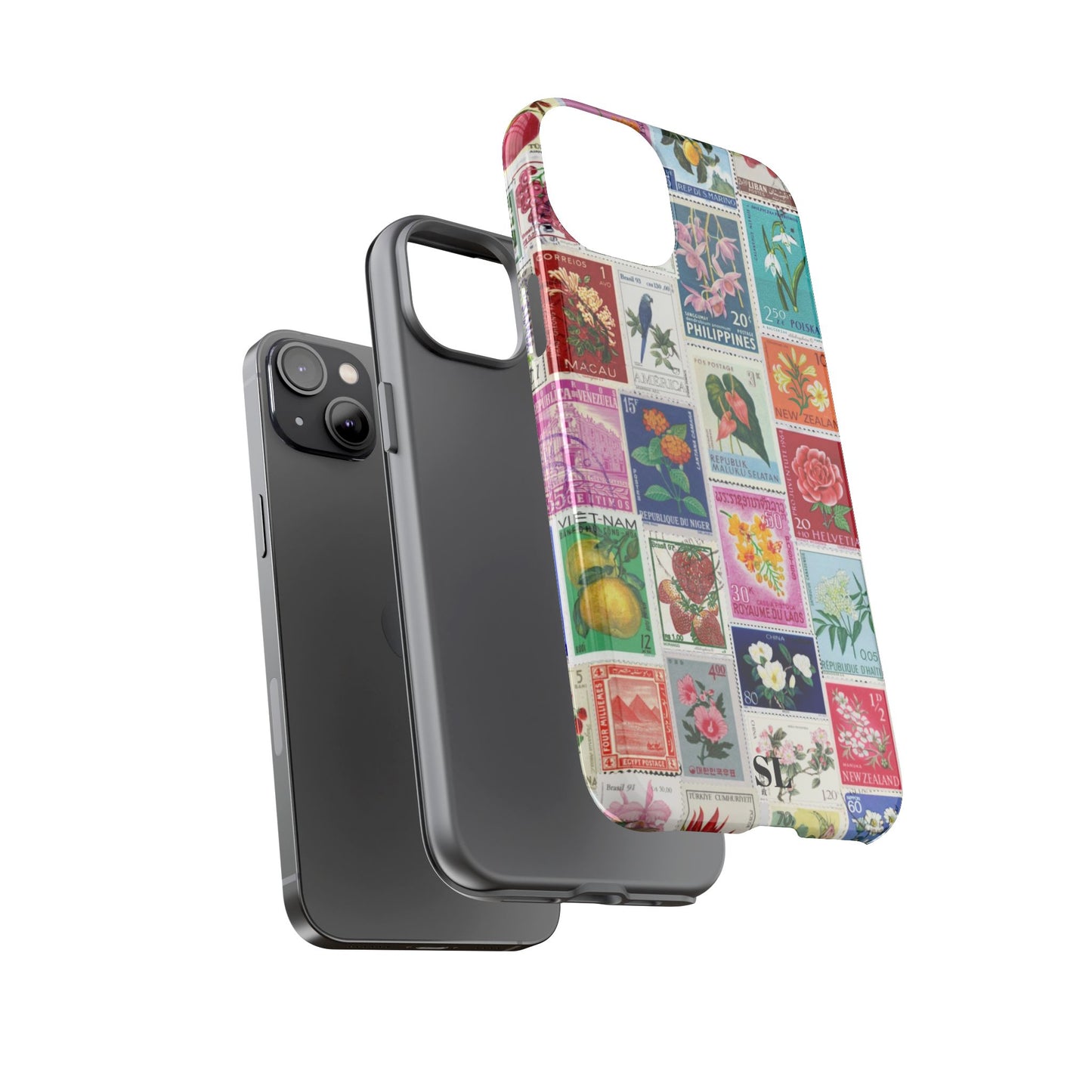Postcard Stamps iPhone Case