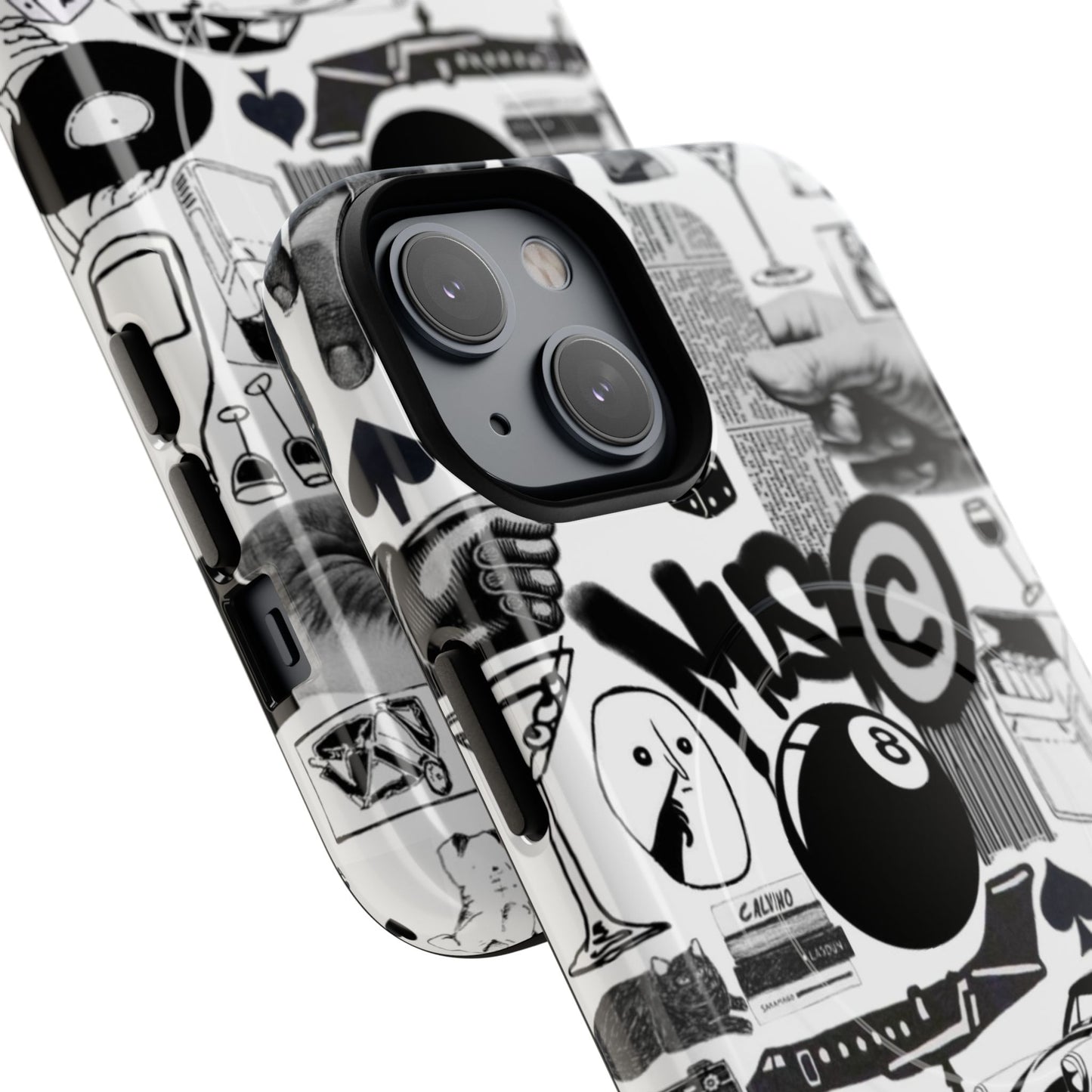Black and White MagSafe Case