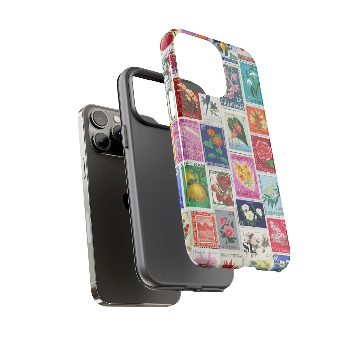 Postcard Stamps iPhone Case