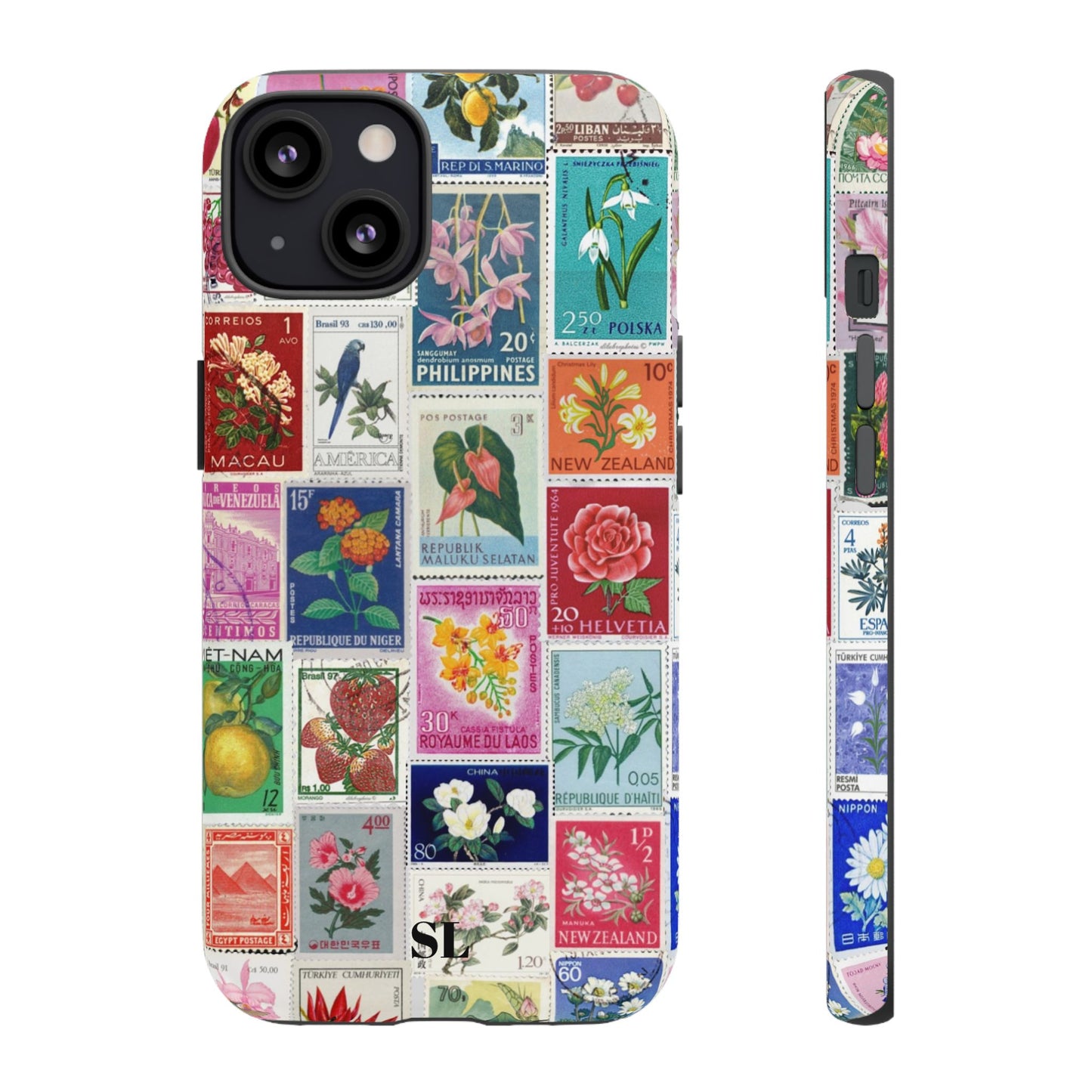 Postcard Stamps iPhone Case