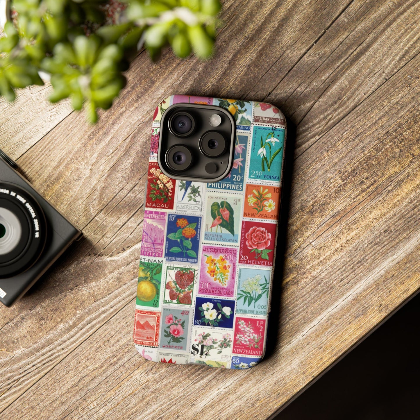 Postcard Stamps iPhone Case