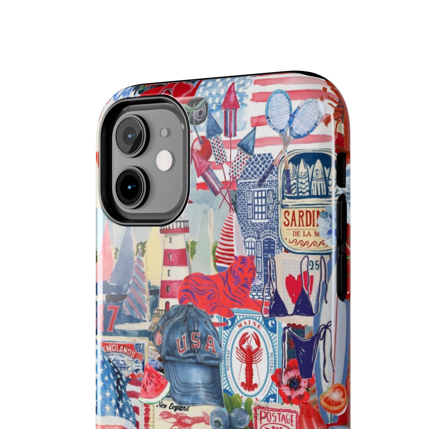 Red, White & Blue iPhone Case