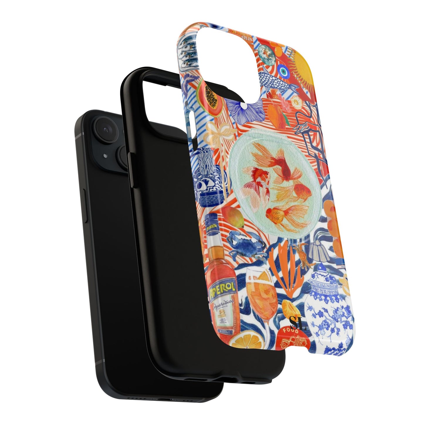 Navy Goldfish Bowl MagSafe Case