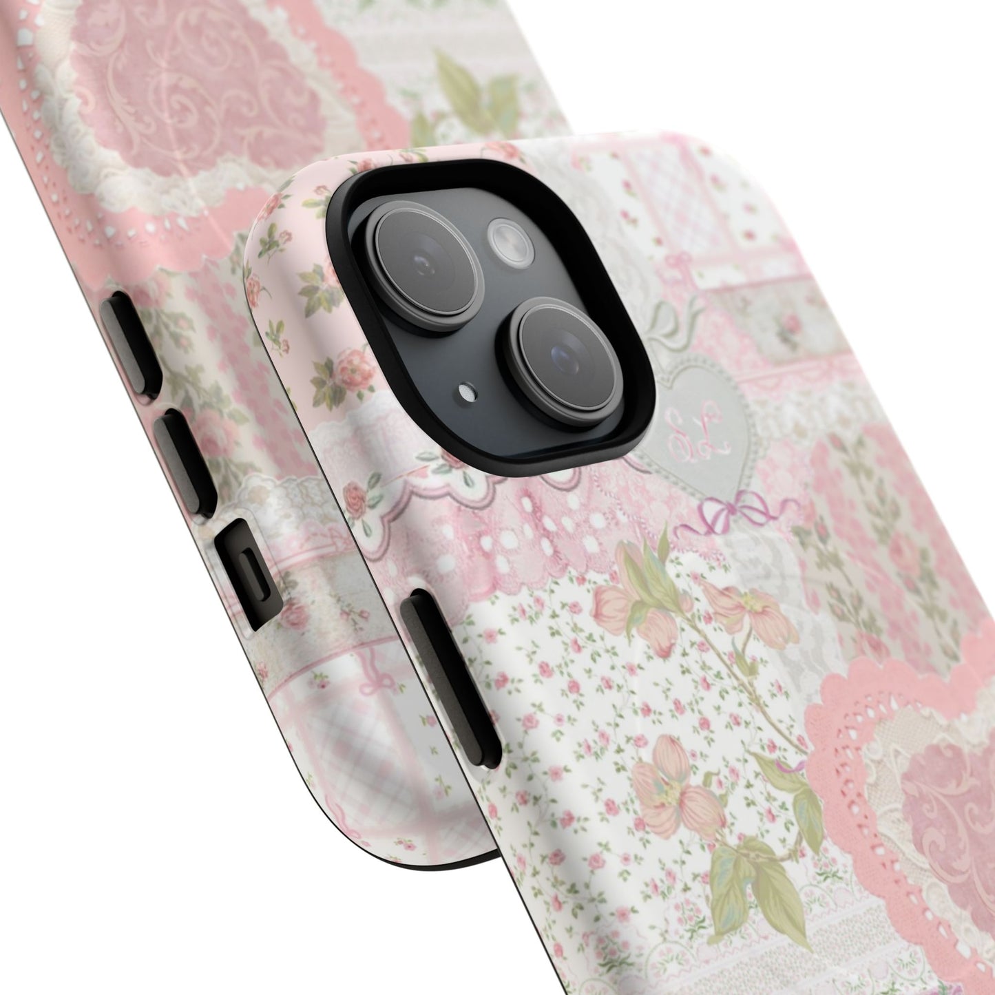 Blushing Floral Patchwork MagSafe Case