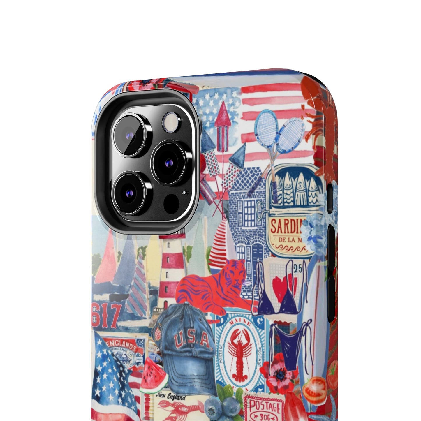 Red, White & Blue iPhone Case