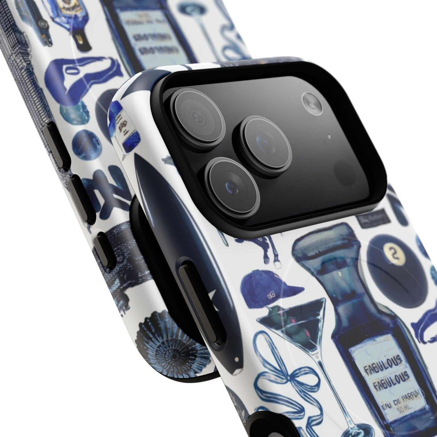 Navy Blue Collage MagSafe Case