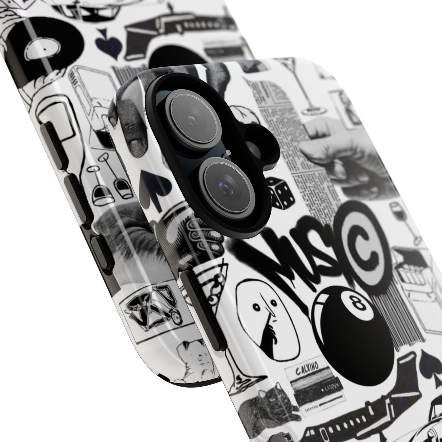 Black and White iPhone Case
