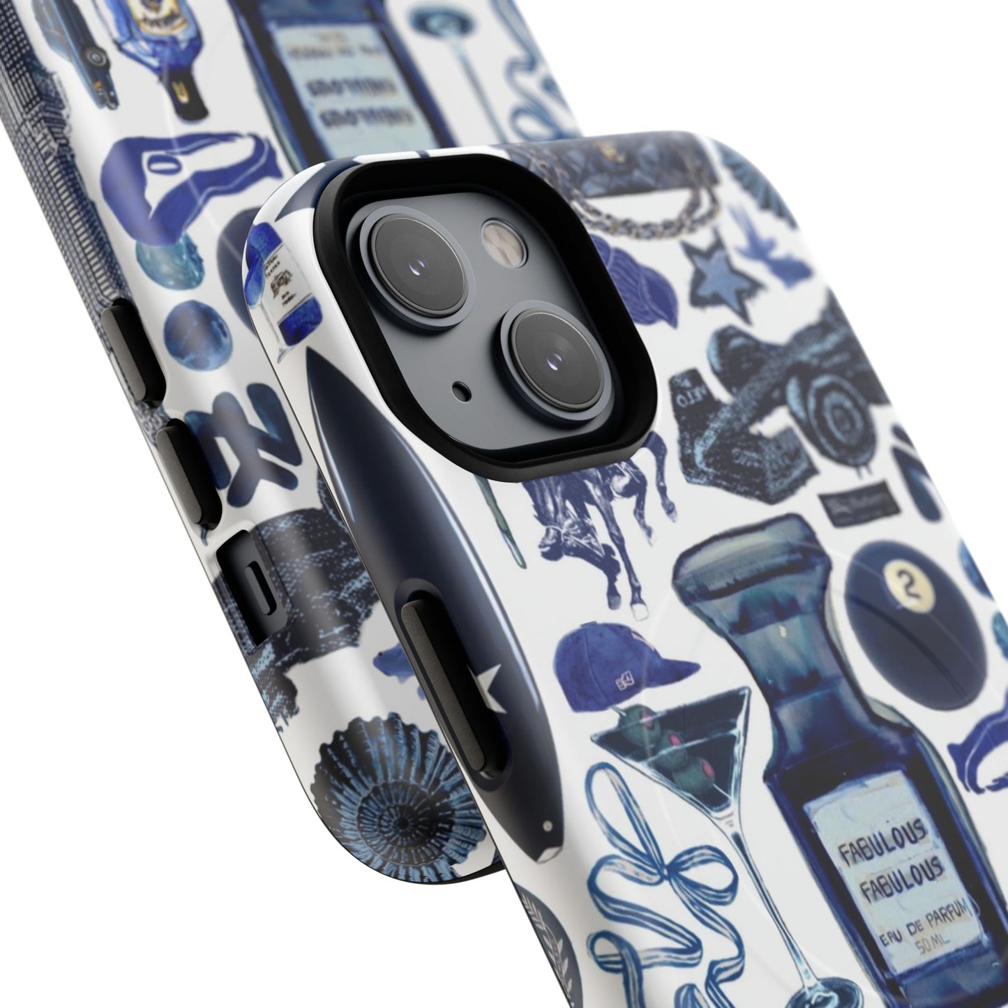 Navy Blue Collage MagSafe Case