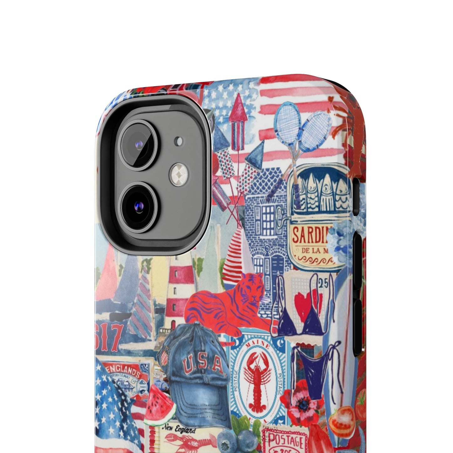 Red, White & Blue iPhone Case
