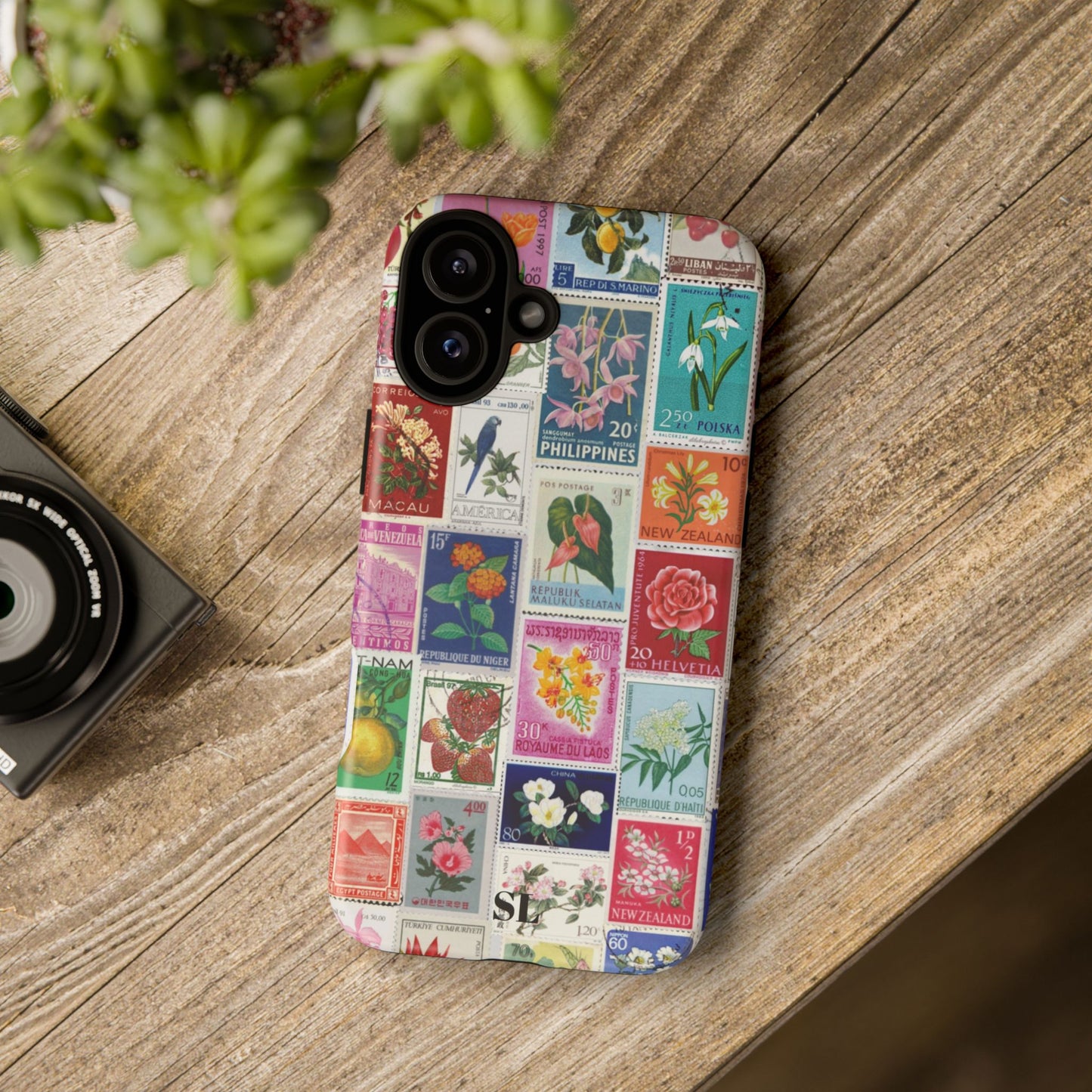 Postcard Stamps iPhone Case
