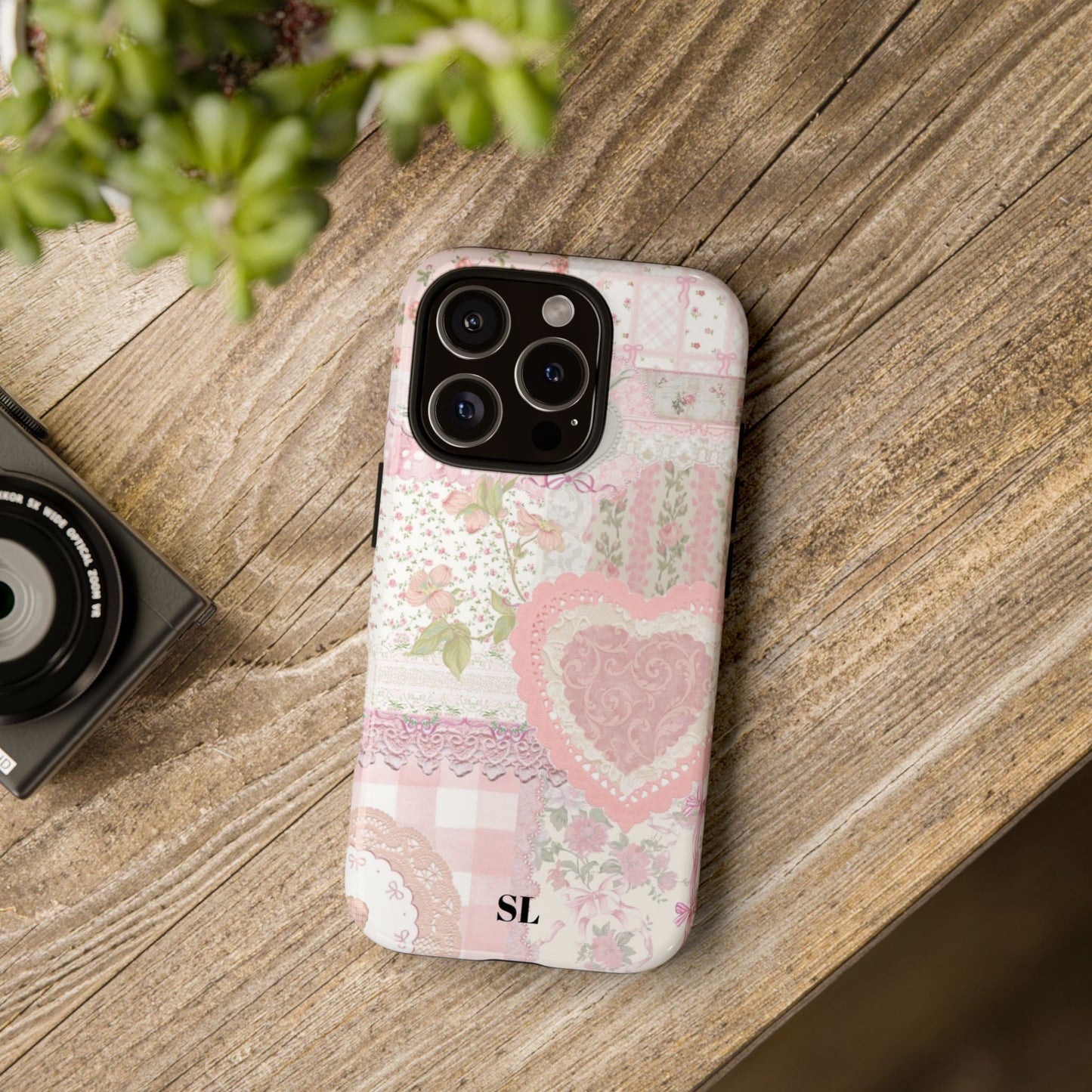 Blushing Floral Patchwork iPhone Case