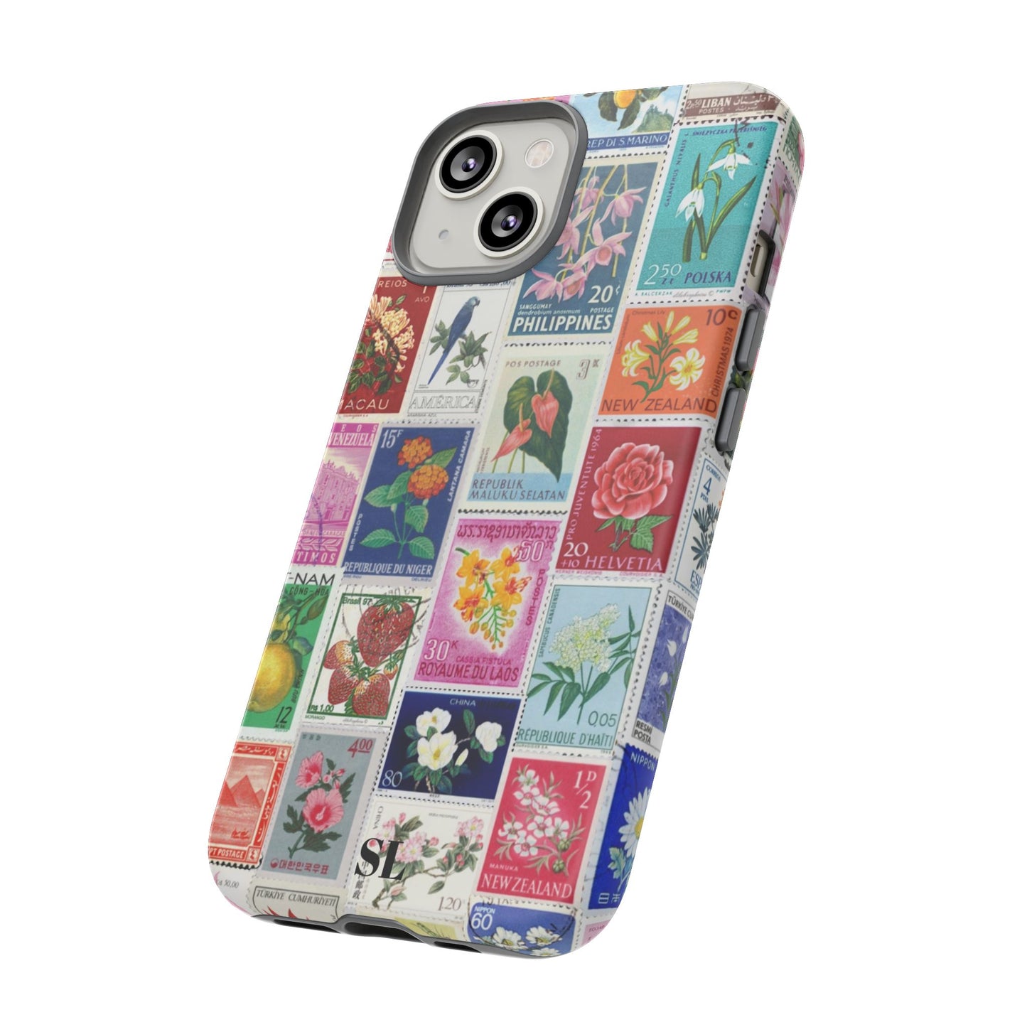 Postcard Stamps iPhone Case