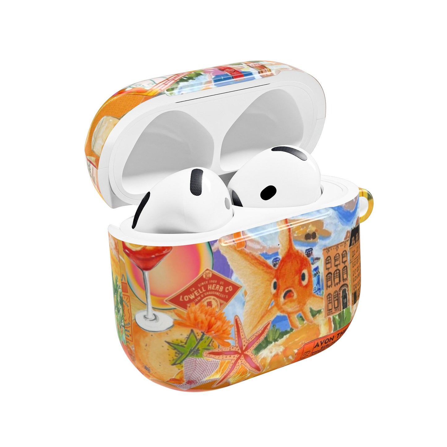 Orange Goldfish AirPod Case