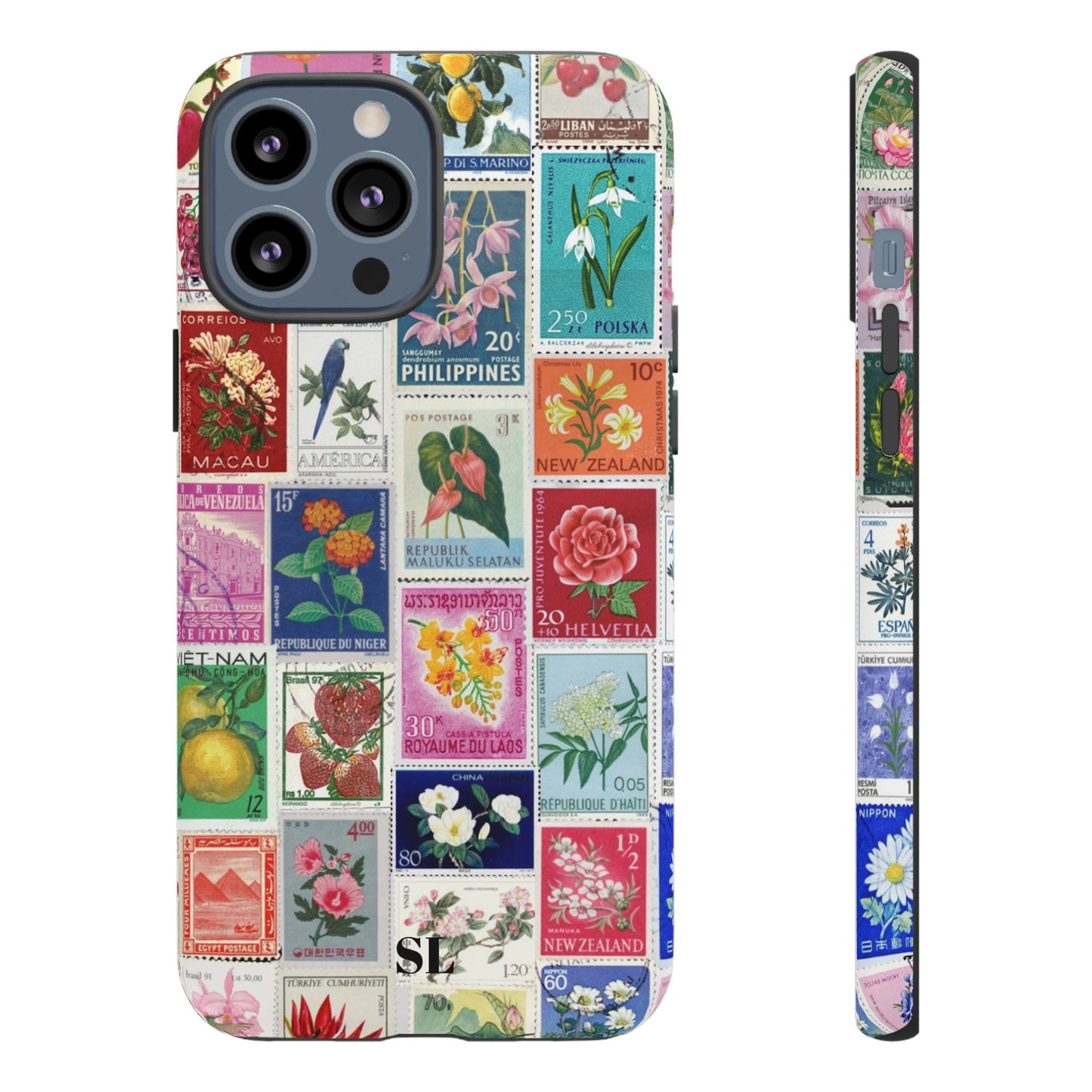 Postcard Stamps iPhone Case