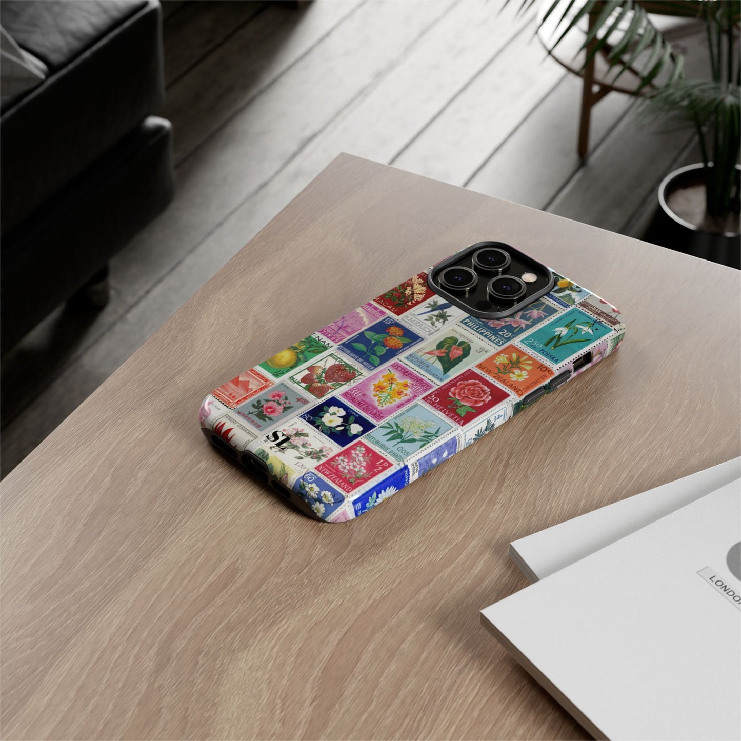 Postcard Stamps iPhone Case