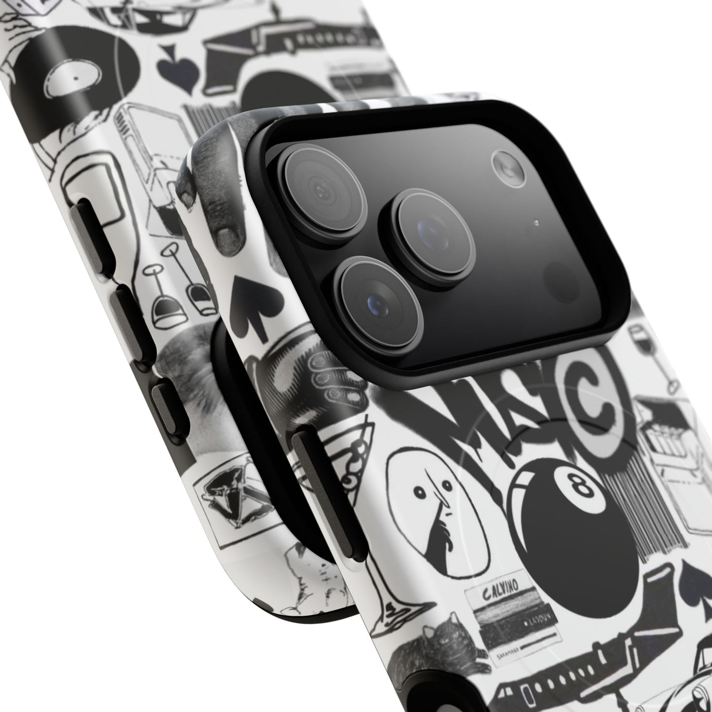 Black and White MagSafe Case