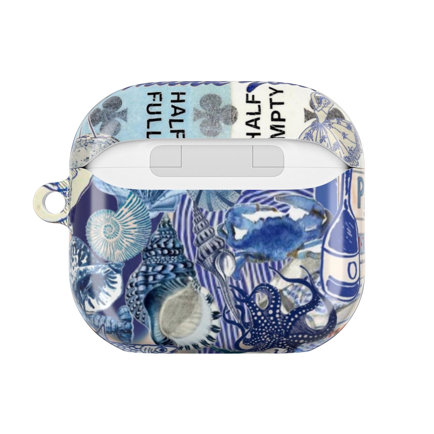 Blue Collage AirPod Case
