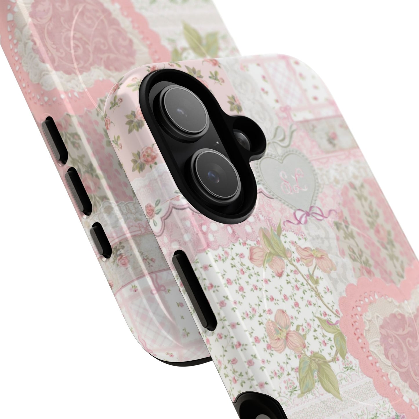 Blushing Floral Patchwork MagSafe Case