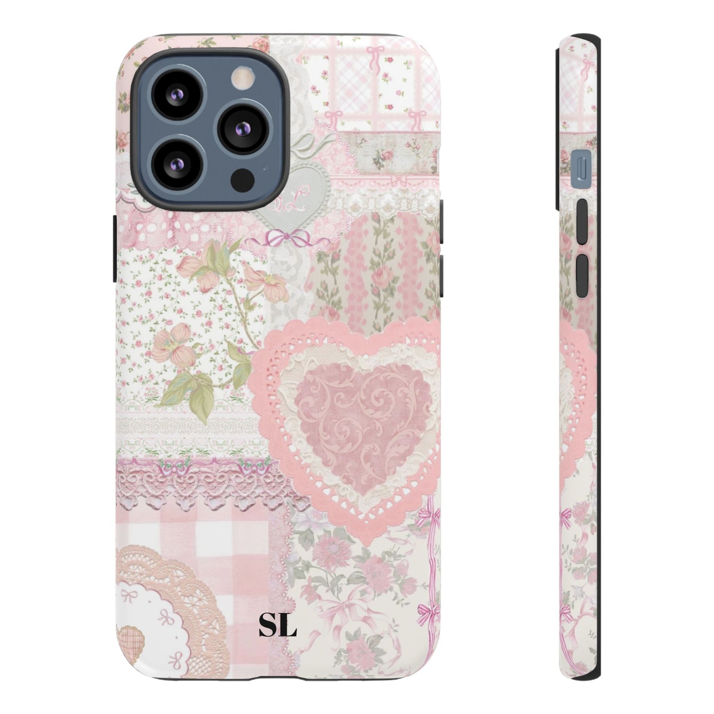 Blushing Floral Patchwork iPhone Case