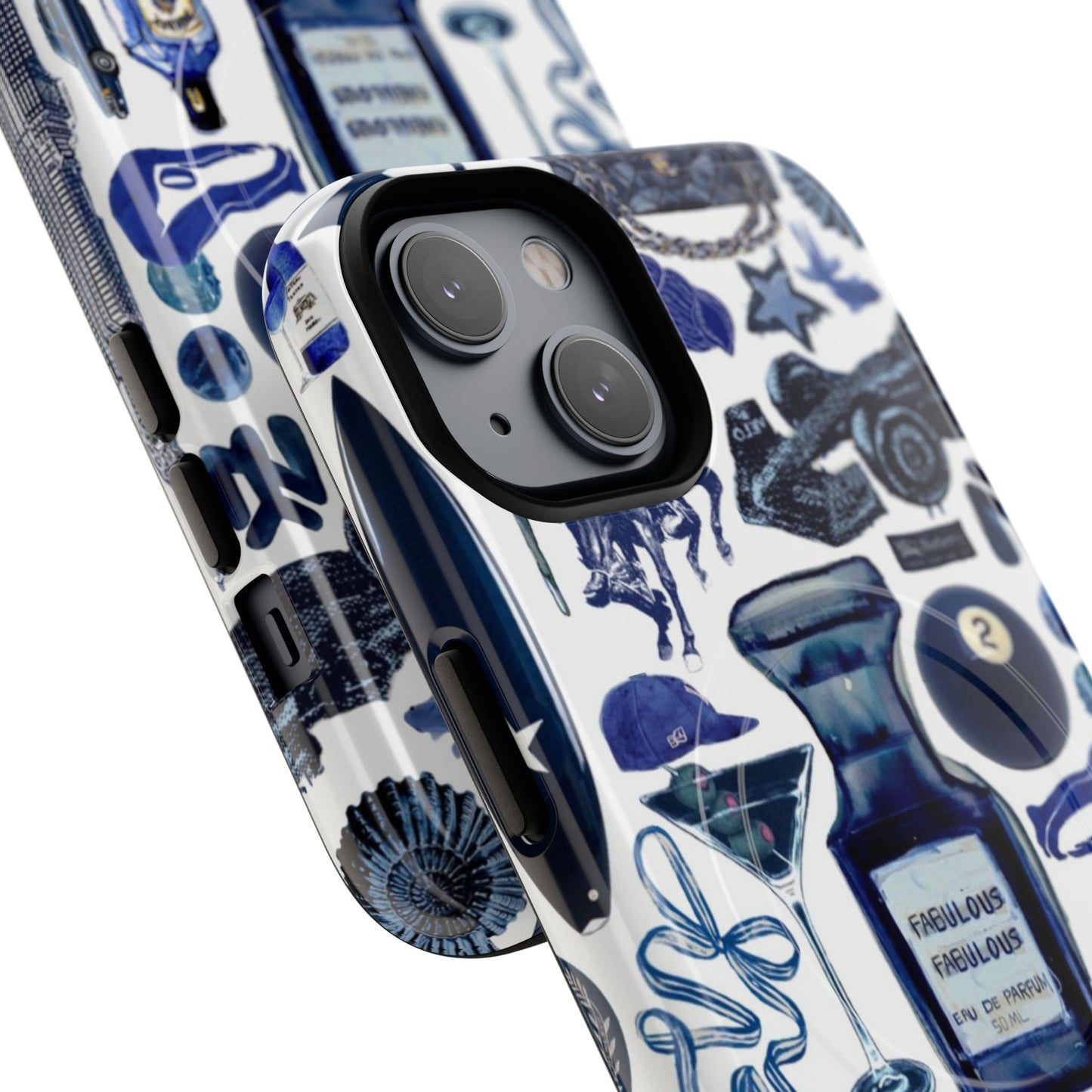 Navy Blue Collage MagSafe Case
