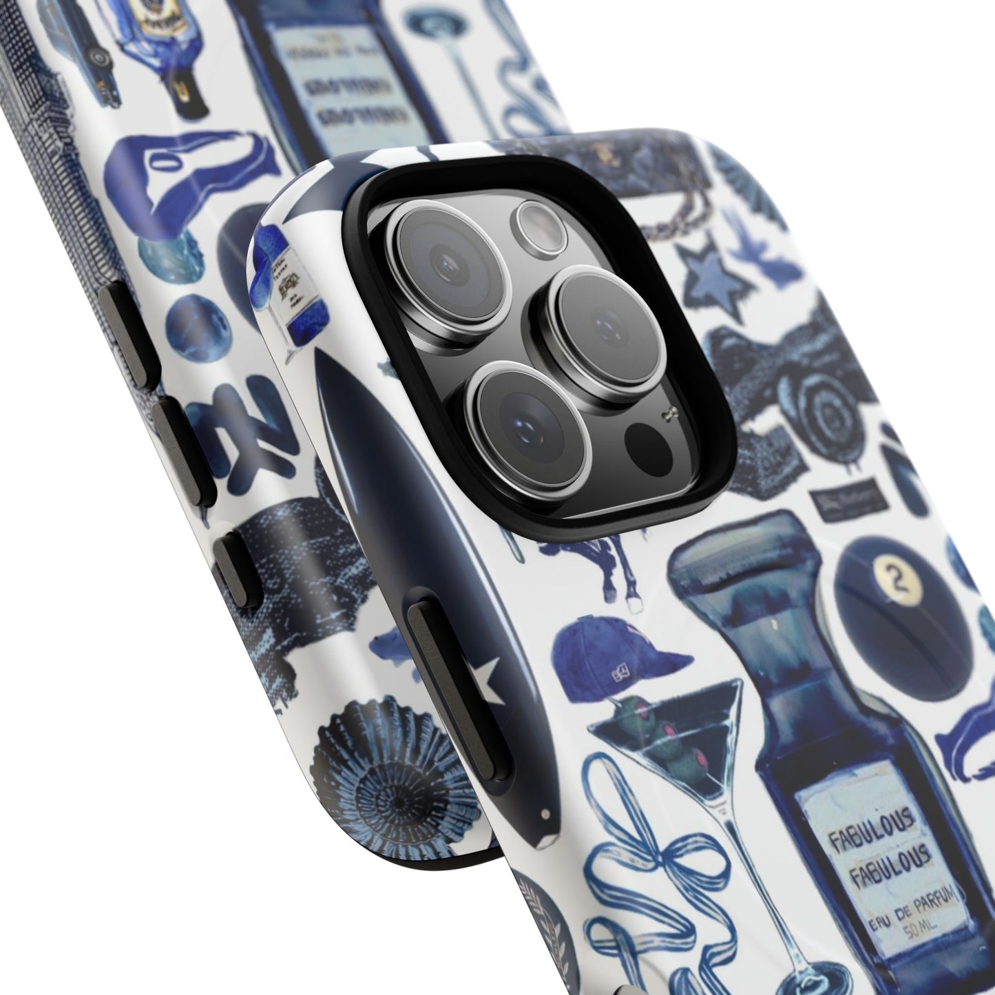 Navy Blue Collage MagSafe Case