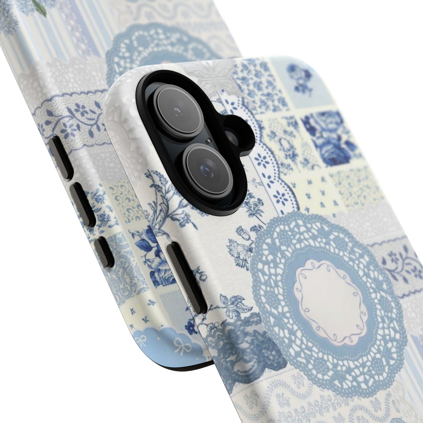 Blue Meadow Patchwork iPhone Case