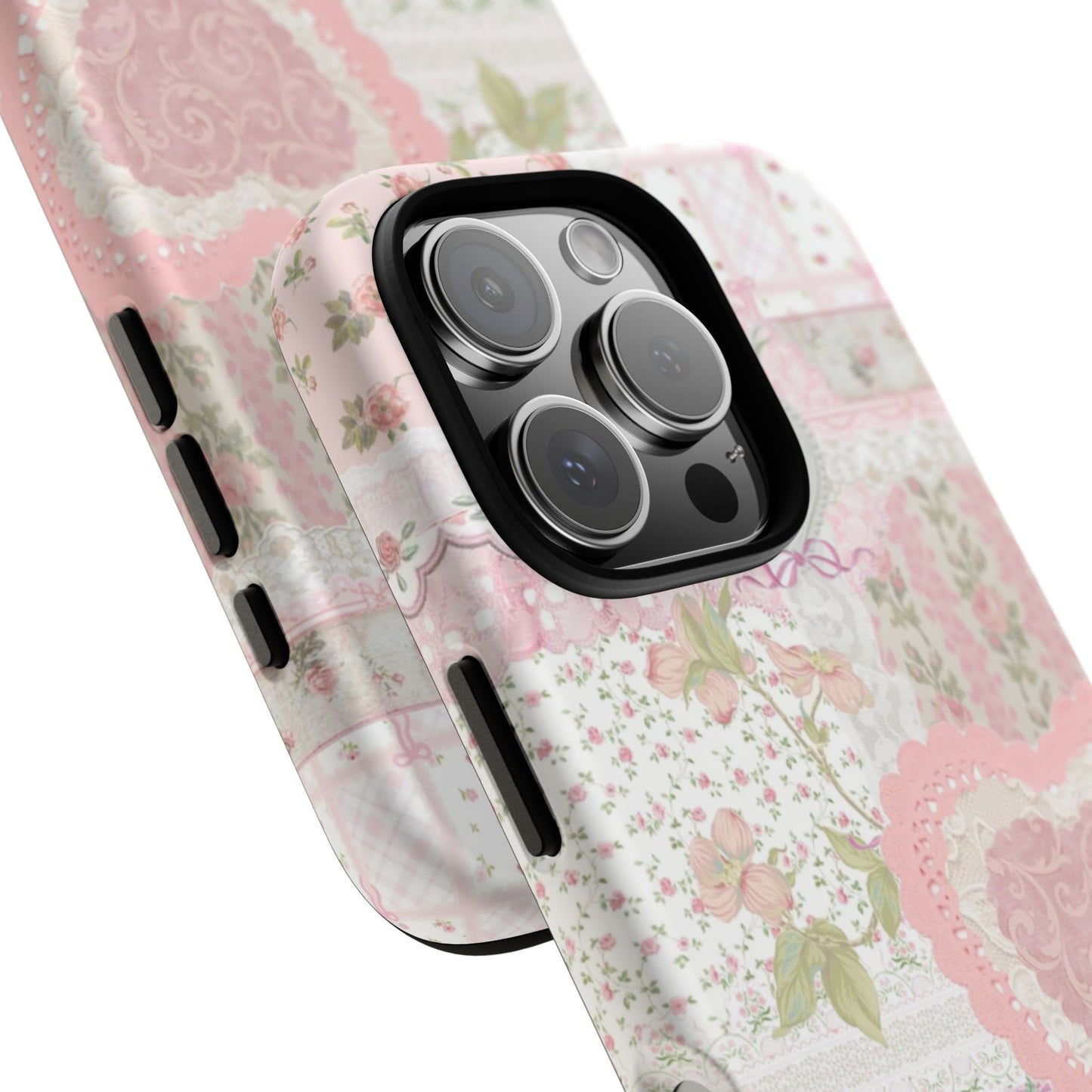 Blushing Floral Patchwork iPhone Case