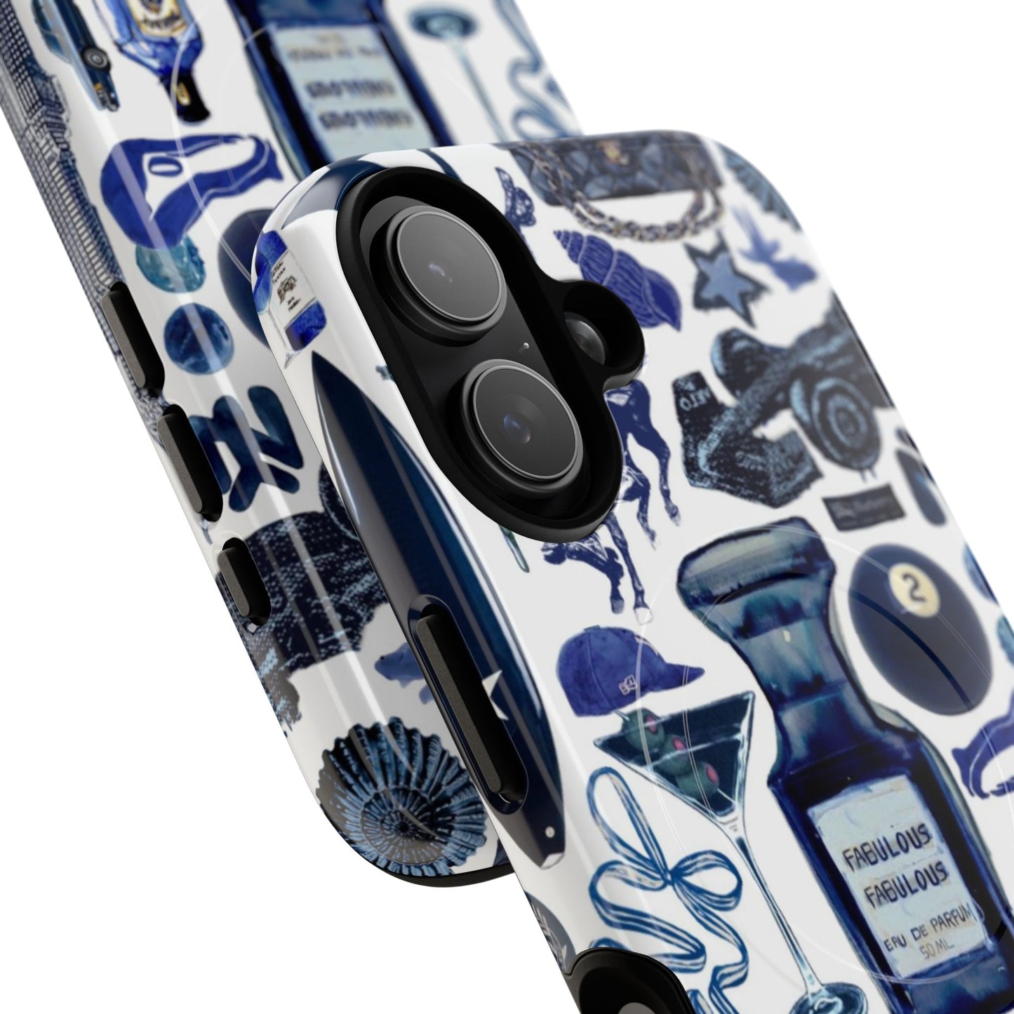 Navy Blue Collage MagSafe Case