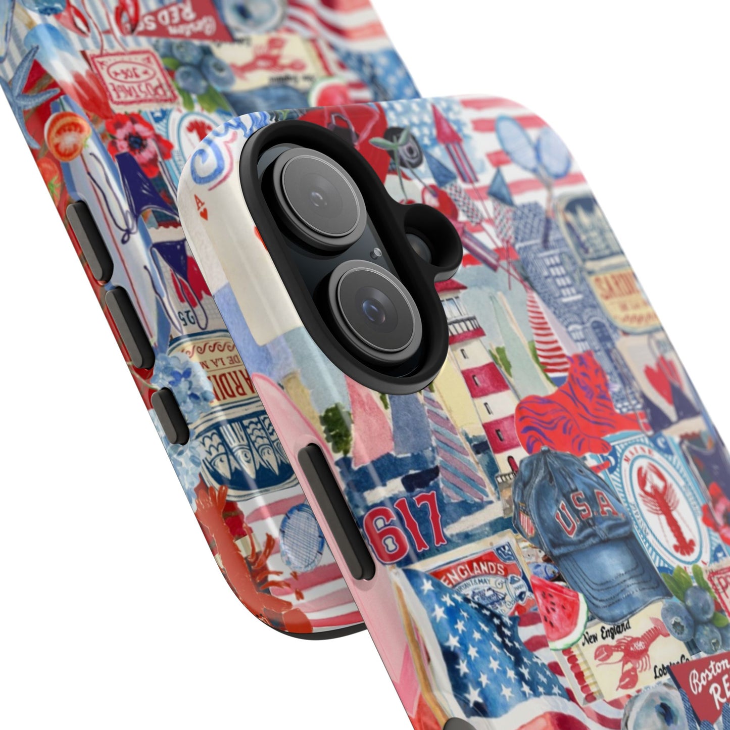 Red, White & Blue iPhone Case
