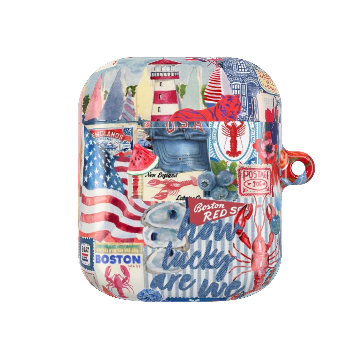 Red, White & Blue AirPod Case