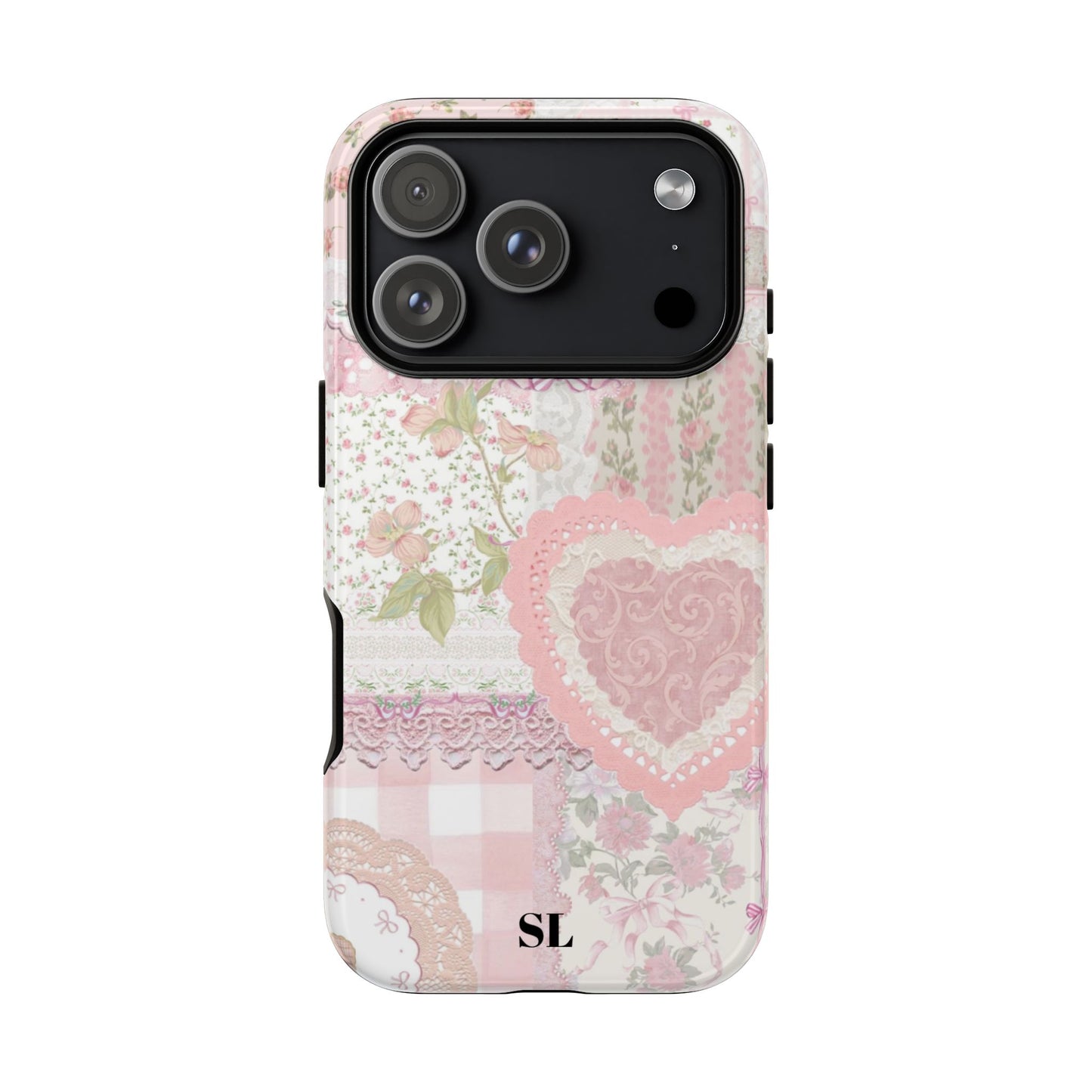 Blushing Floral Patchwork iPhone Case