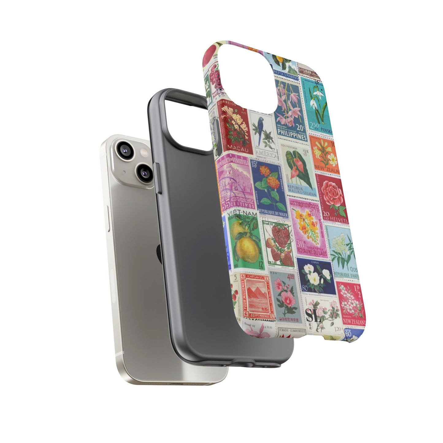 Postcard Stamps iPhone Case