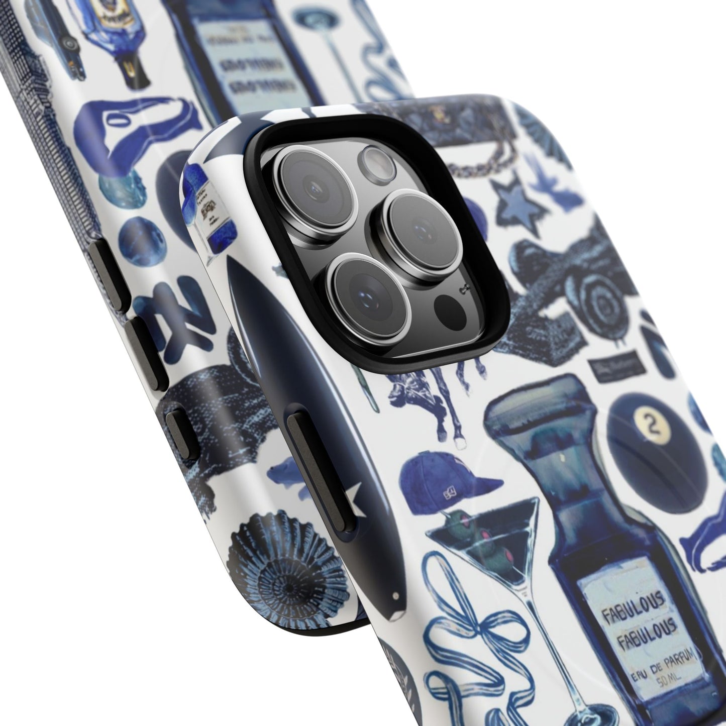 Navy Blue Collage MagSafe Case
