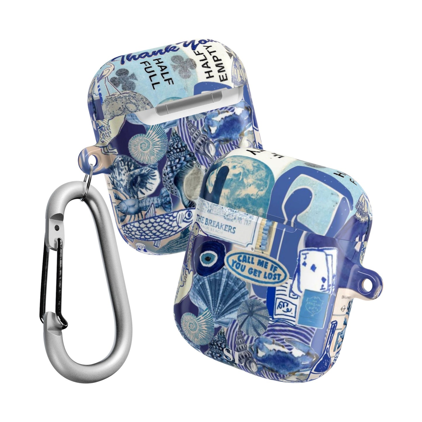 Blue Collage AirPod Case