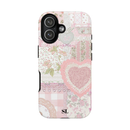 Blushing Floral Patchwork iPhone Case