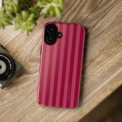 Berry Stripe iPhone Case