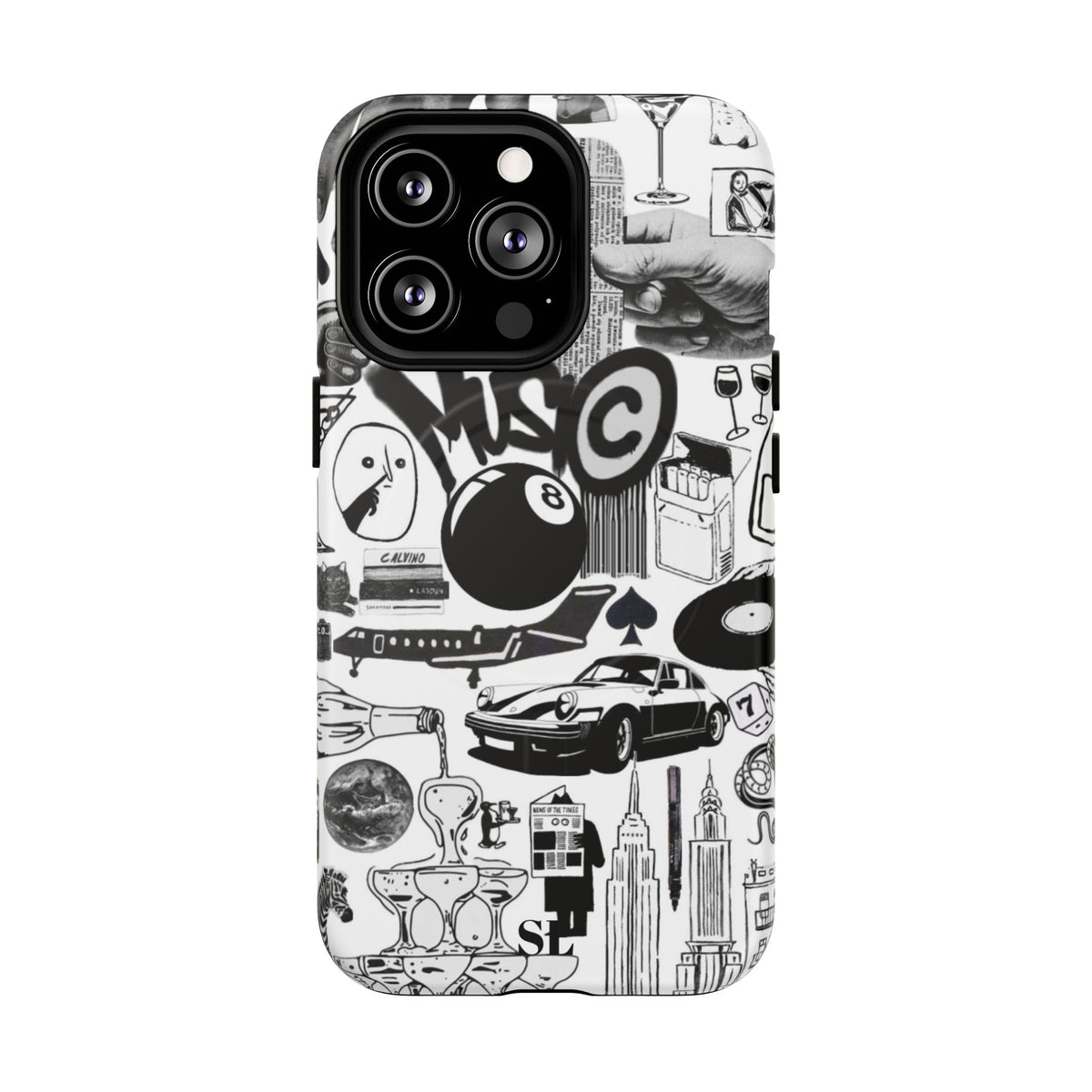 Black and White MagSafe Case