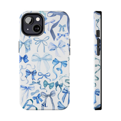 Blue Bows iPhone Case